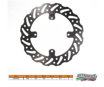 Bremseskive for Delta Braking Husqvarna 450 TC årg. 05 - 10 